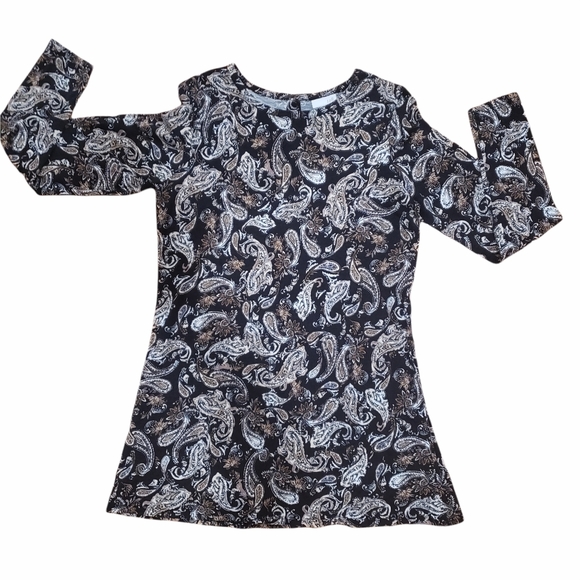 JJill  Paisley Long Sleeve Dress - Picture 2 of 6